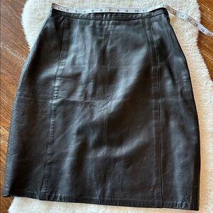 Leather skirt